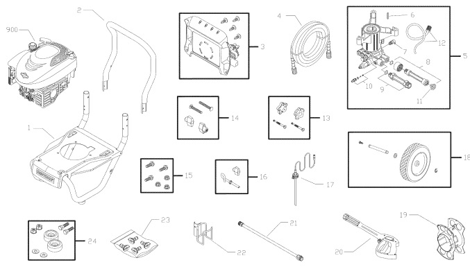 Sears Craftsman 580752193 pressure washer replacement parts